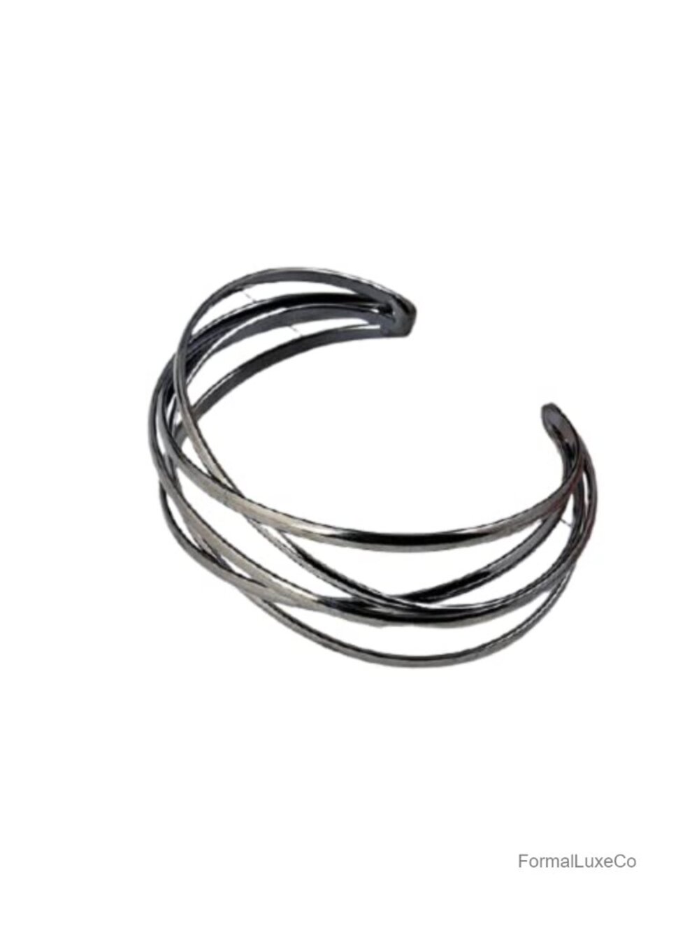 Multi-layer Hollow Cross Wire Cuff Bracelet Adjustable Unisex
